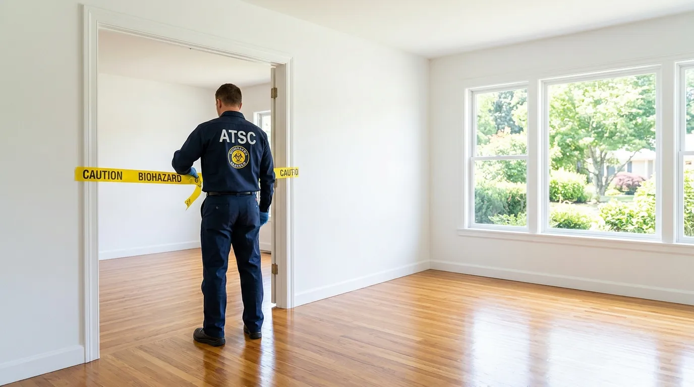Certified biohazard cleanup crew performing Crime Scene Cleanup in Sturgis